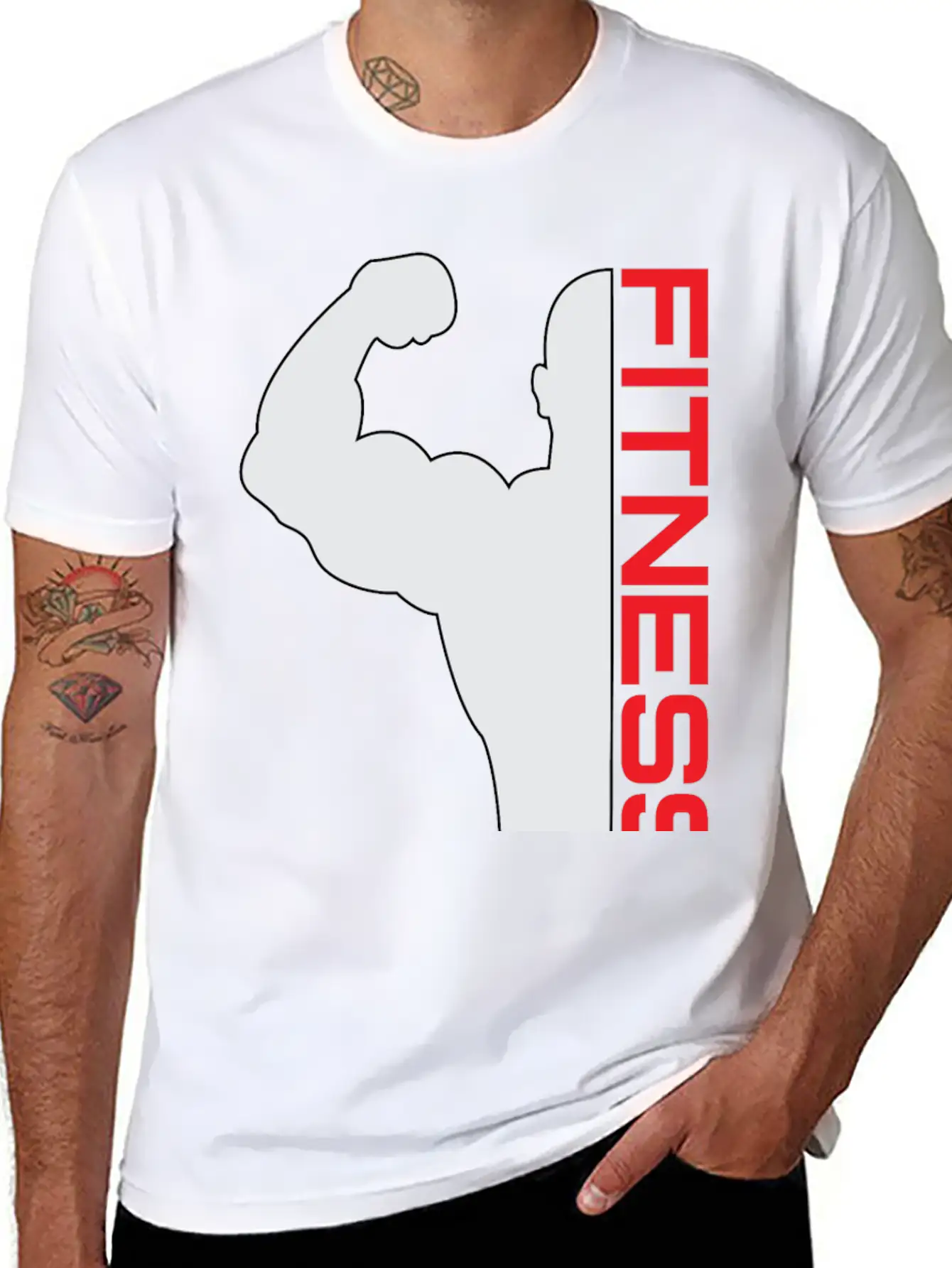Fitness Unisex Casual T-Shirt – Clean Design For Daily Comfort