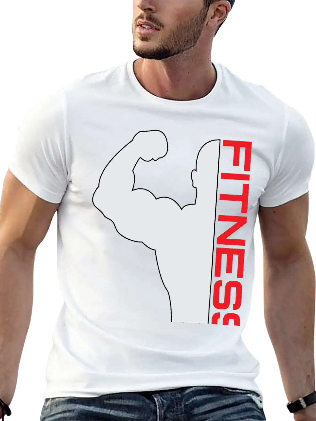 Fitness Unisex Casual T-Shirt – Clean Design For Daily Comfort