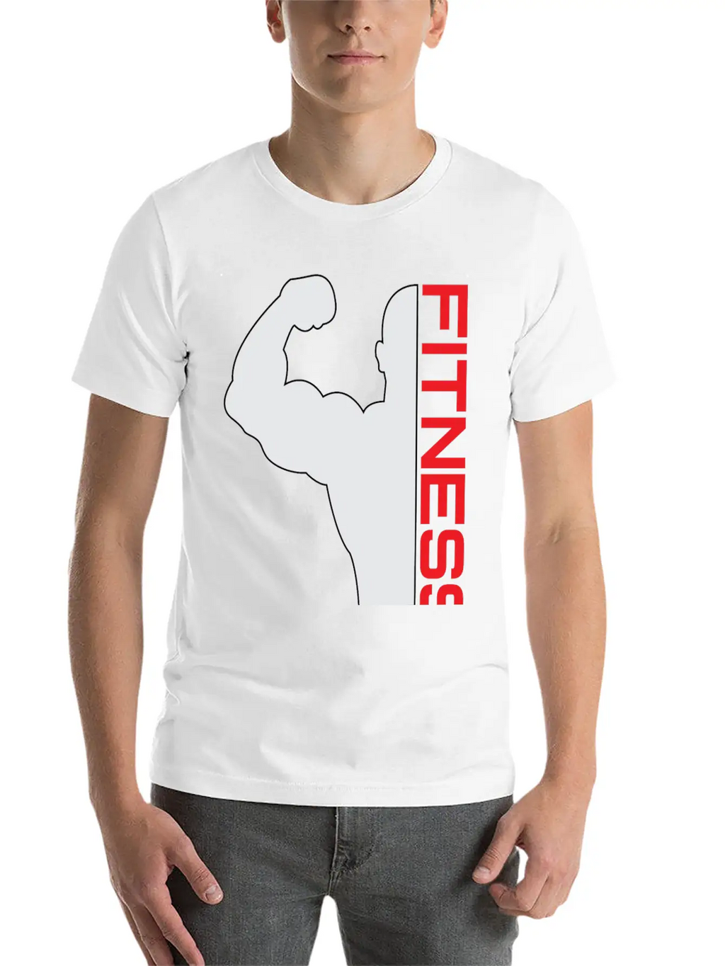 Fitness Unisex Casual T-Shirt – Clean Design For Daily Comfort