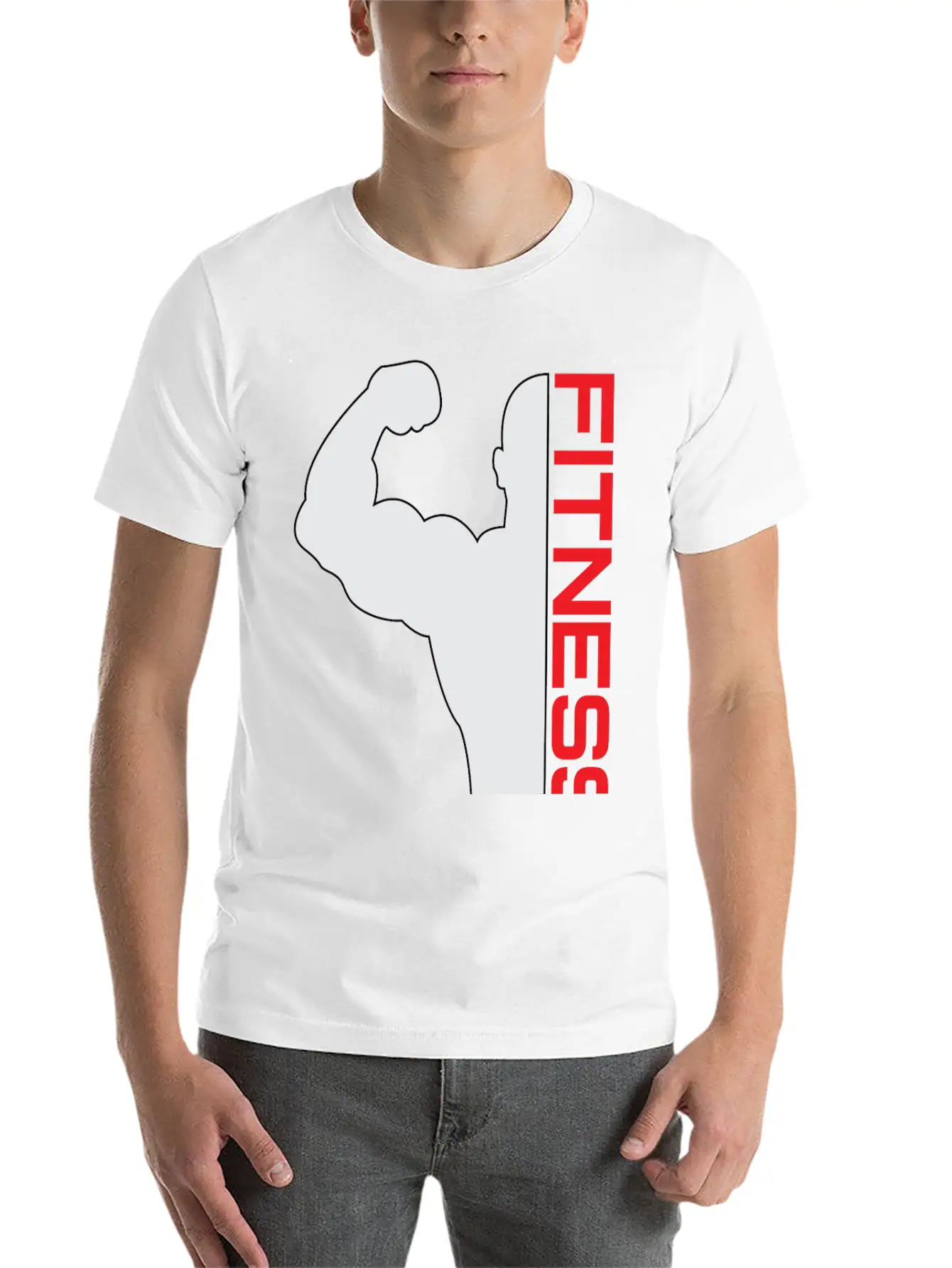 Fitness Unisex Casual T-Shirt – Clean Design For Daily Comfort