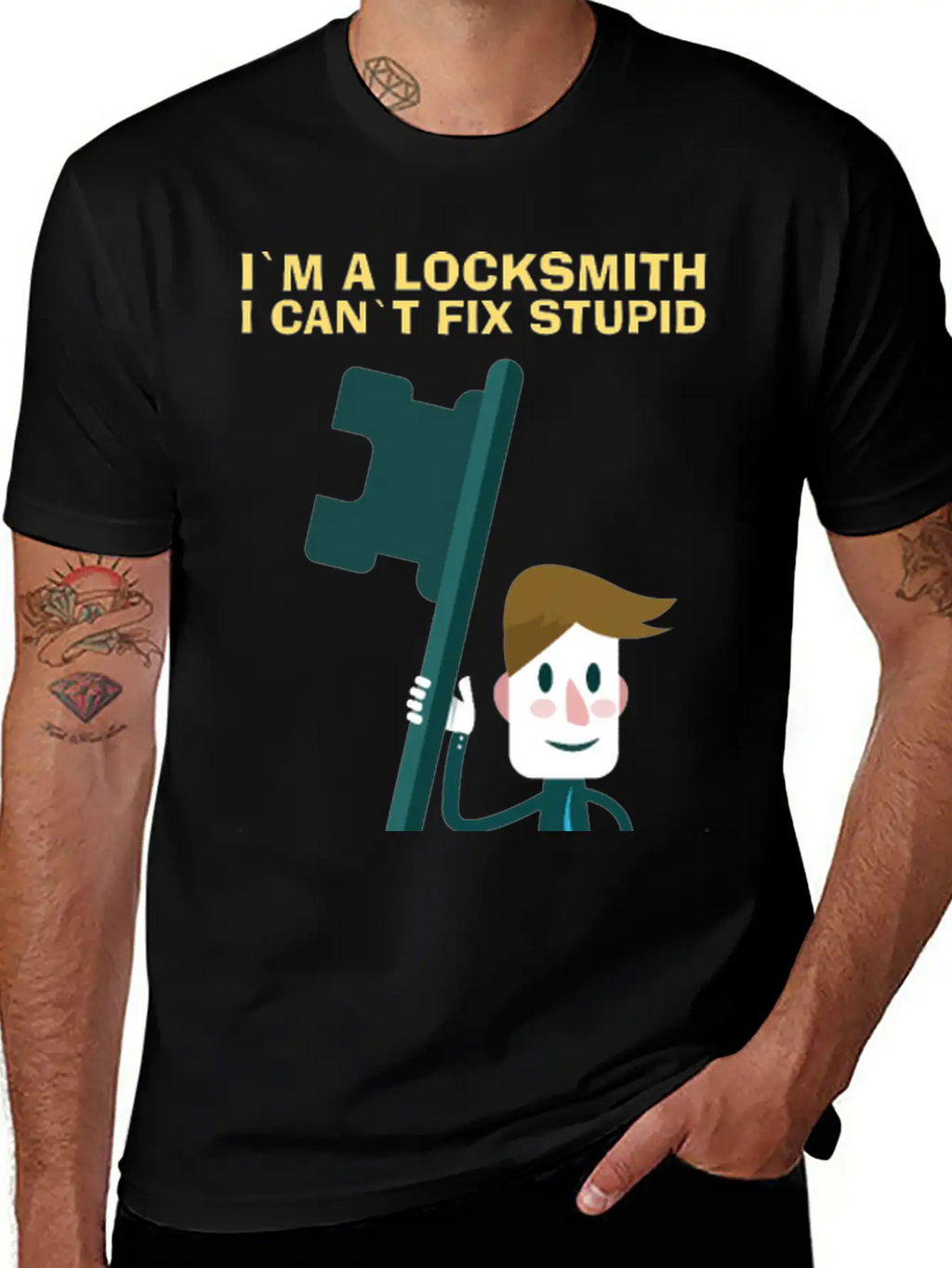 Fix Stupid Locksmith Lock Picking Pick Picker Key Unisex Short Sleeve Soft Cotton T-Shirt – Casual Everyday Wear