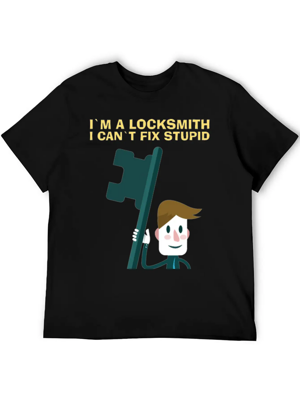 Fix Stupid Locksmith Lock Picking Pick Picker Key Unisex Short Sleeve Soft Cotton T-Shirt – Casual Everyday Wear