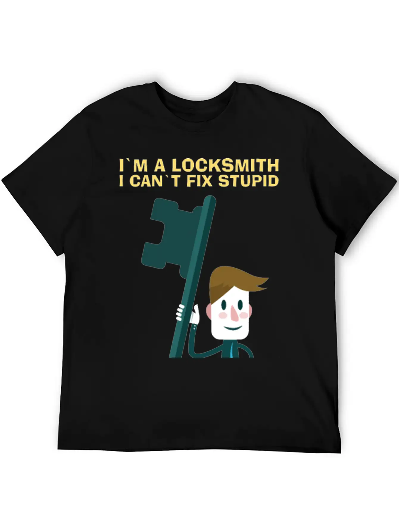 Fix Stupid Locksmith Lock Picking Pick Picker Key Unisex Short Sleeve Soft Cotton T-Shirt – Casual Everyday Wear