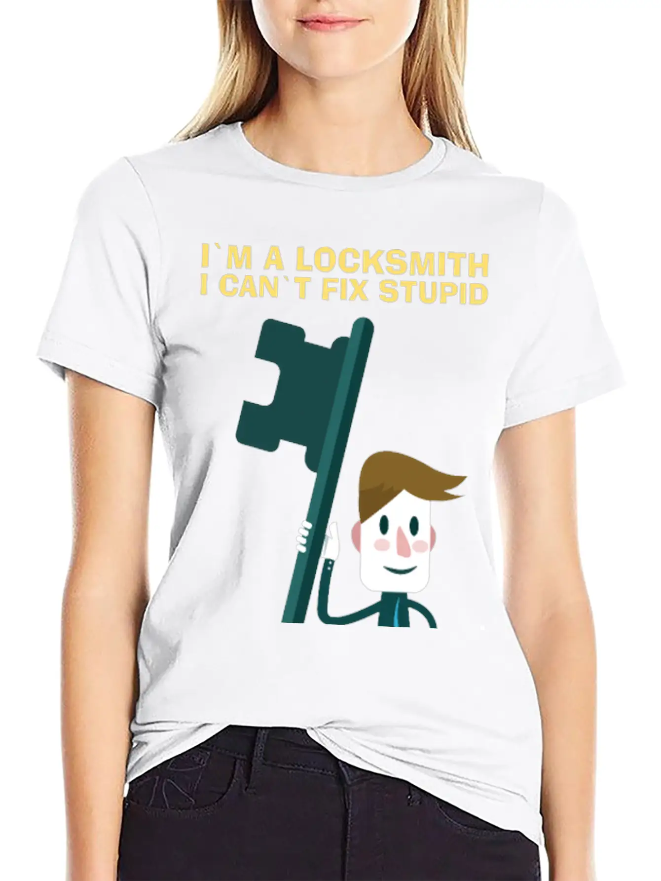 Fix Stupid Locksmith Lock Picking Pick Picker Key Unisex Short Sleeve Soft Cotton T-Shirt – Casual Everyday Wear
