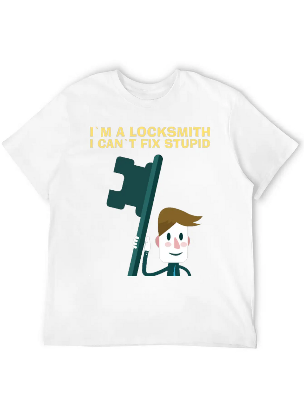 Fix Stupid Locksmith Lock Picking Pick Picker Key Unisex Short Sleeve Soft Cotton T-Shirt – Casual Everyday Wear