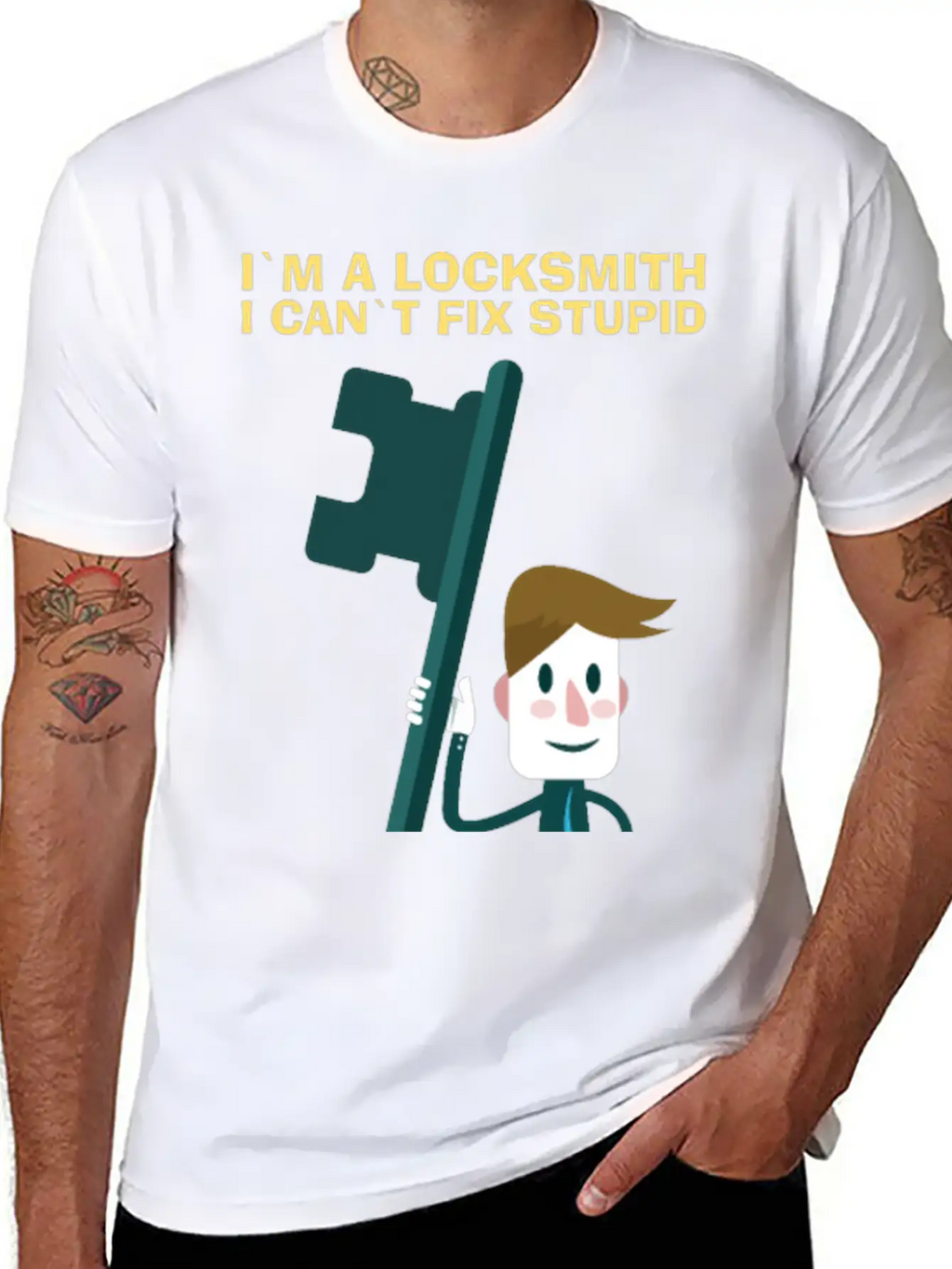 Fix Stupid Locksmith Lock Picking Pick Picker Key Unisex Short Sleeve Soft Cotton T-Shirt – Casual Everyday Wear
