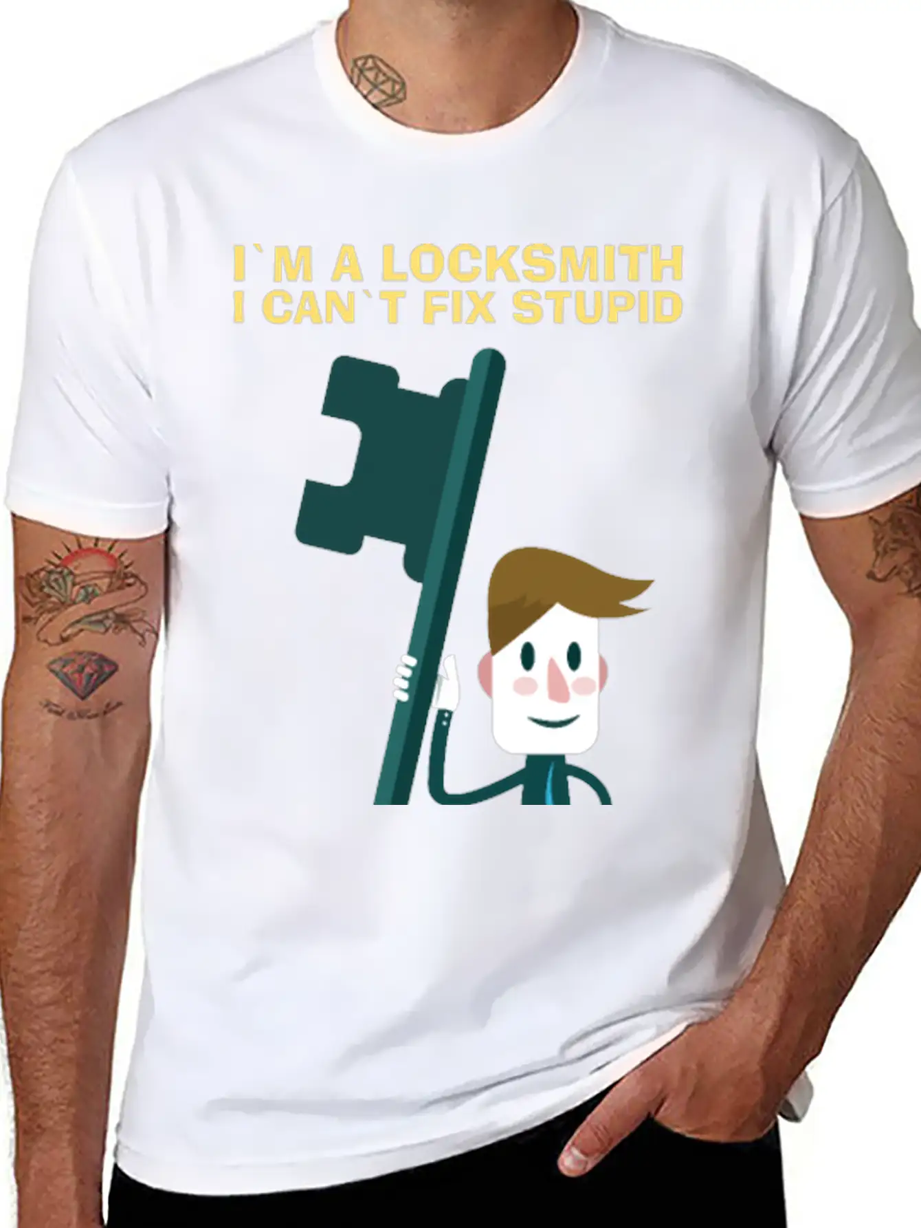 Fix Stupid Locksmith Lock Picking Pick Picker Key Unisex Short Sleeve Soft Cotton T-Shirt – Casual Everyday Wear