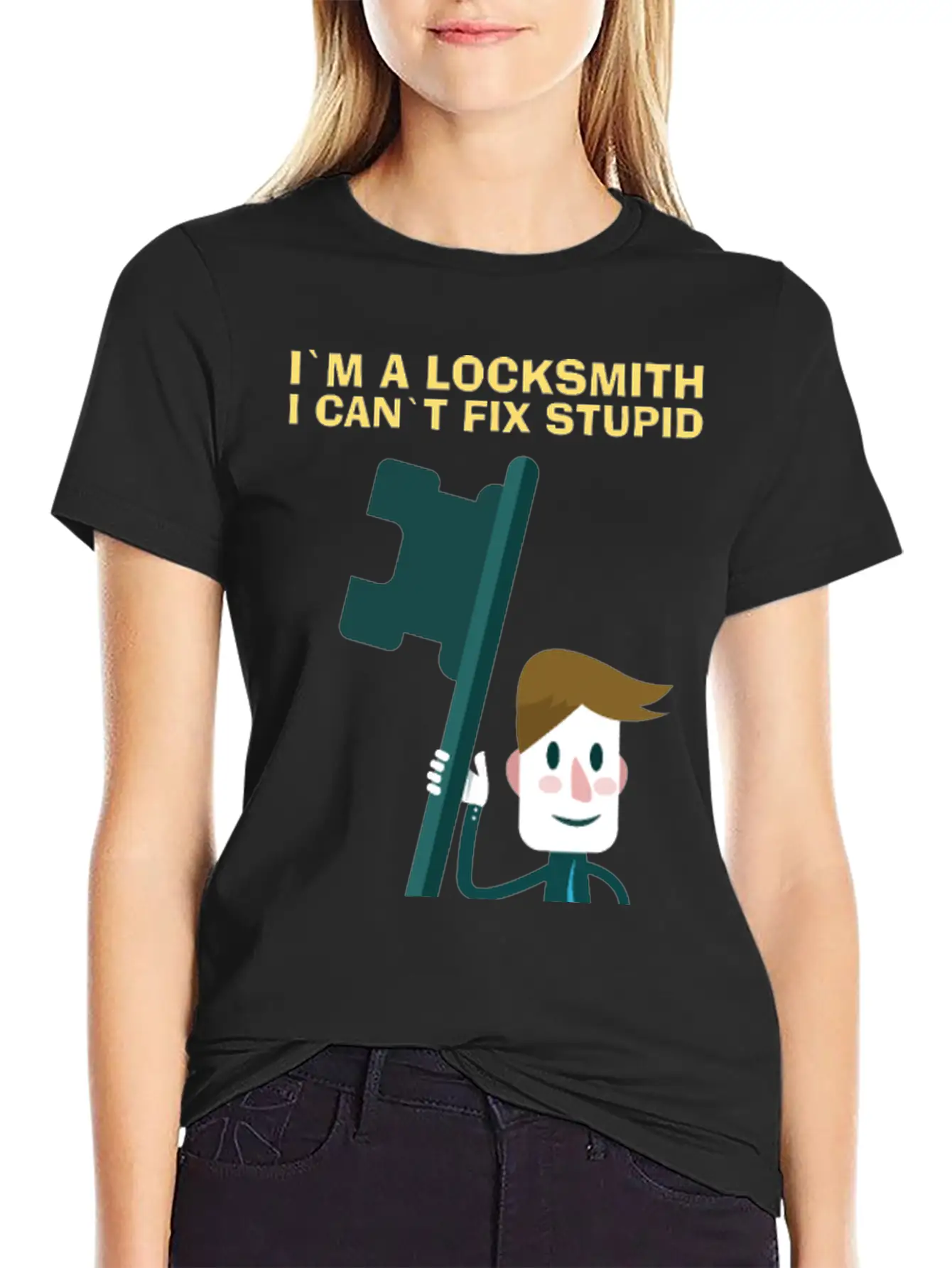 Fix Stupid Locksmith Lock Picking Pick Picker Key Unisex Short Sleeve Soft Cotton T-Shirt – Casual Everyday Wear