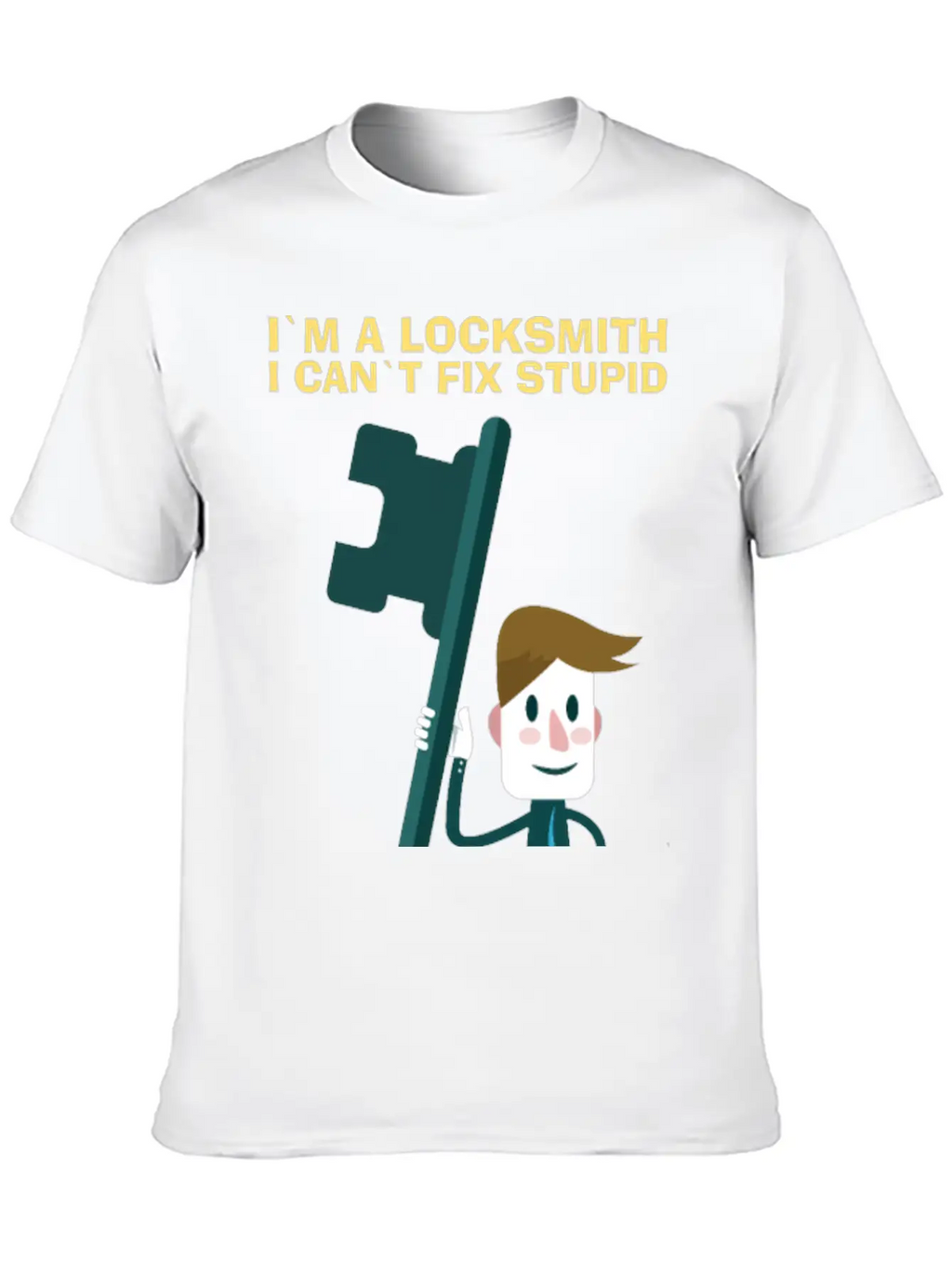 Fix Stupid Locksmith Lock Picking Pick Picker Key Unisex Short Sleeve Soft Cotton T-Shirt – Casual Everyday Wear
