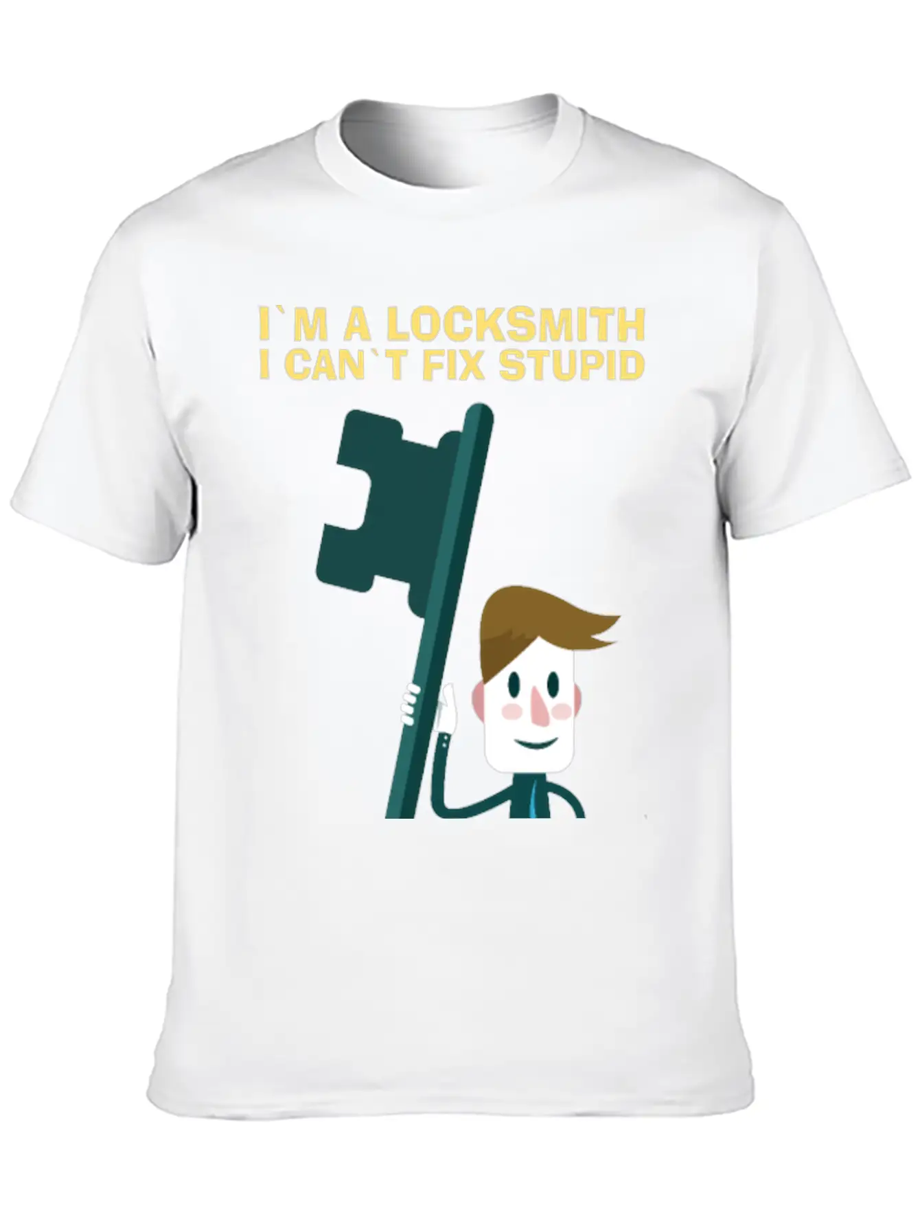 Fix Stupid Locksmith Lock Picking Pick Picker Key Unisex Short Sleeve Soft Cotton T-Shirt – Casual Everyday Wear