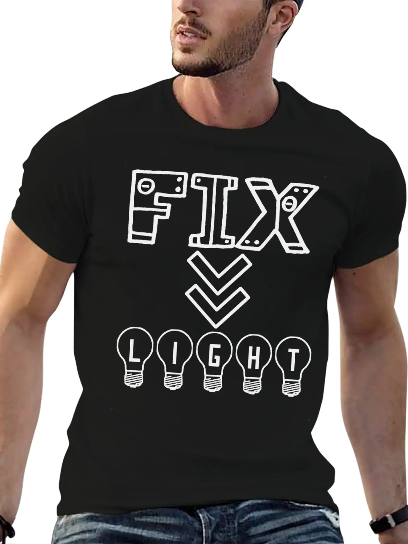 Fix Your Lights Will Guide Your Home Unisex Casual T-Shirt – Clean Design For Daily Comfort
