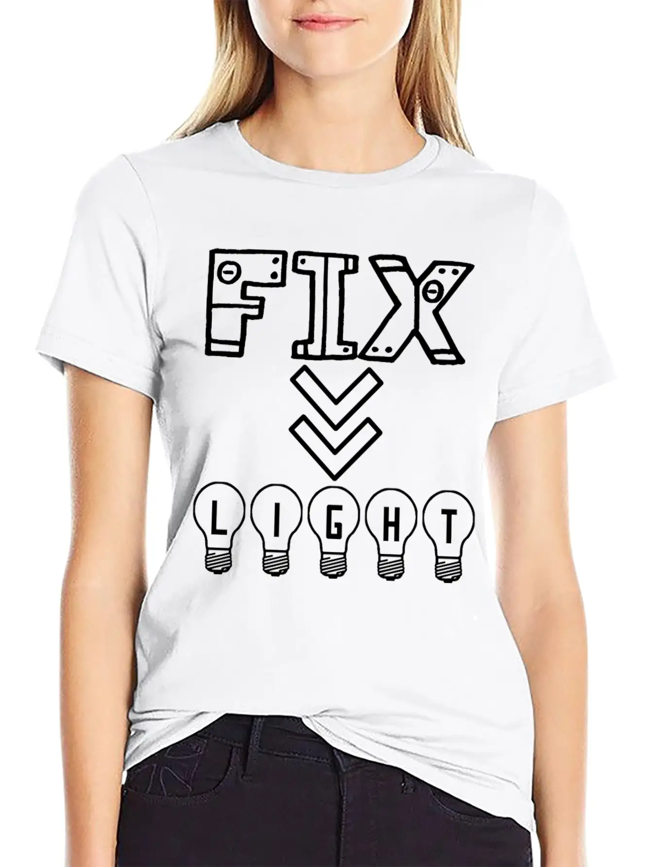 Fix Your Lights Will Guide Your Home Unisex Casual T-Shirt – Clean Design For Daily Comfort