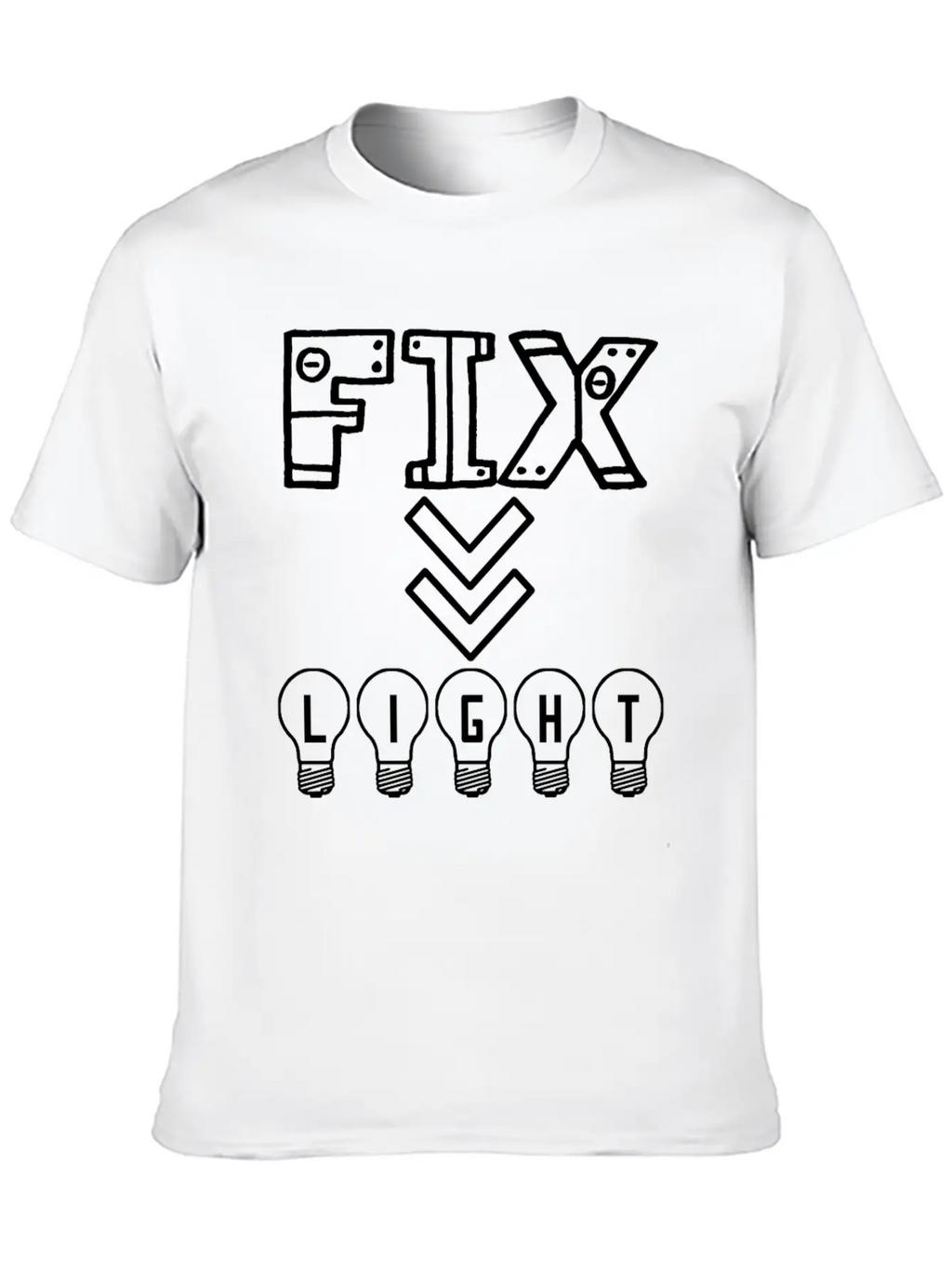 Fix Your Lights Will Guide Your Home Unisex Casual T-Shirt – Clean Design For Daily Comfort