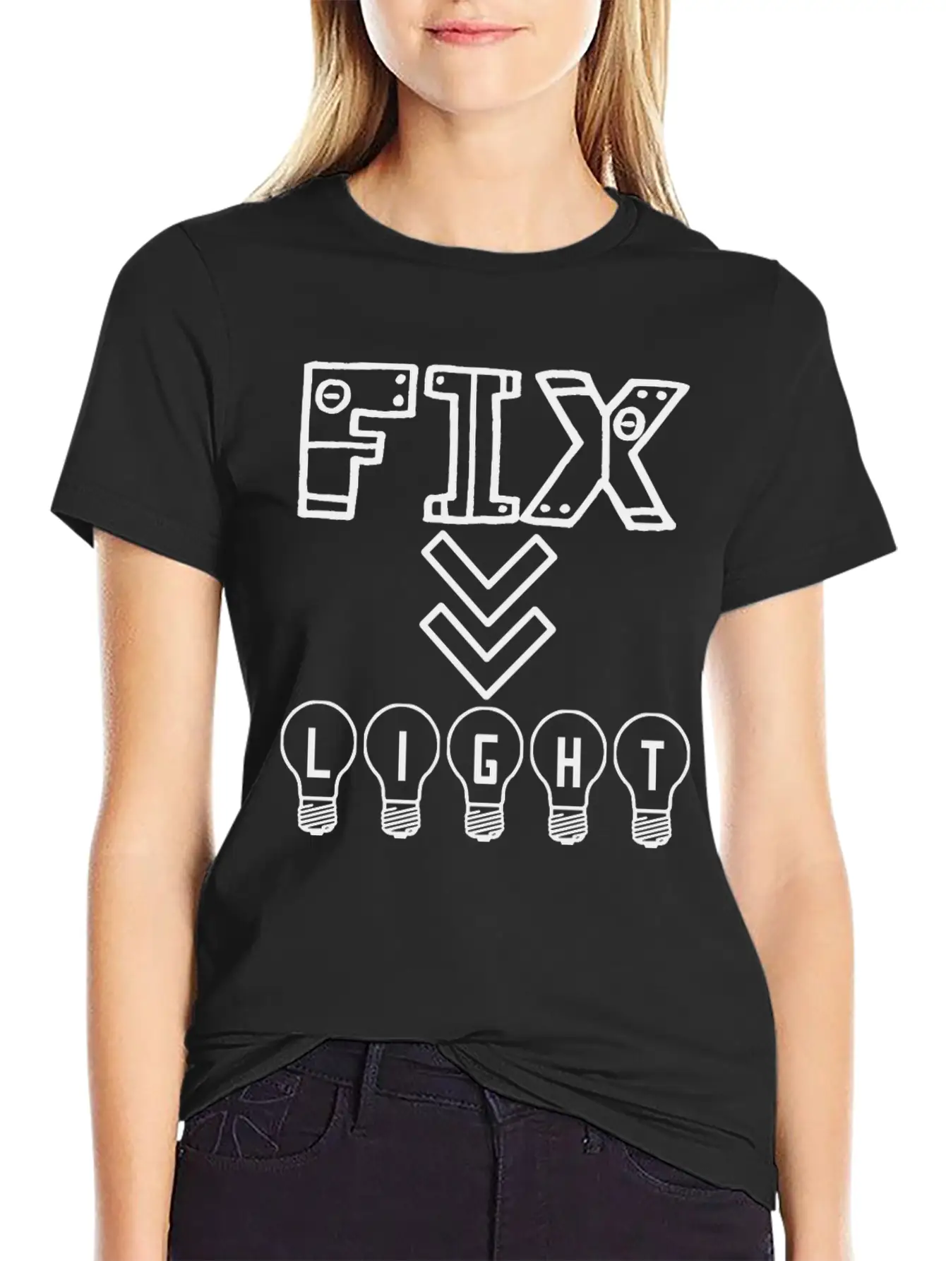 Fix Your Lights Will Guide Your Home Unisex Casual T-Shirt – Clean Design For Daily Comfort