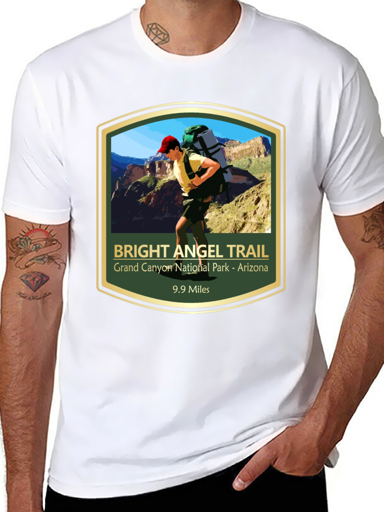 Bright Angel Trail T-Shirt - Grand Canyon Hike