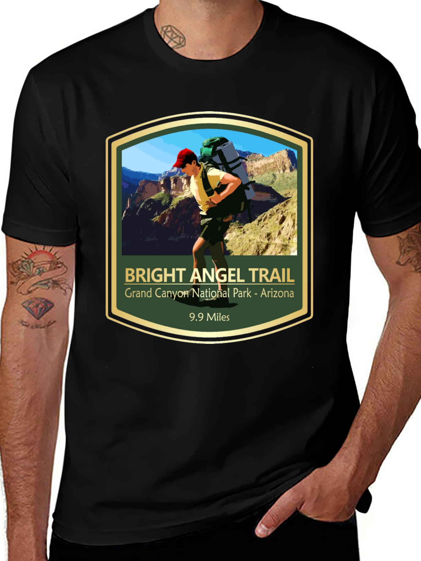 Bright Angel Trail T-Shirt - Grand Canyon Hike