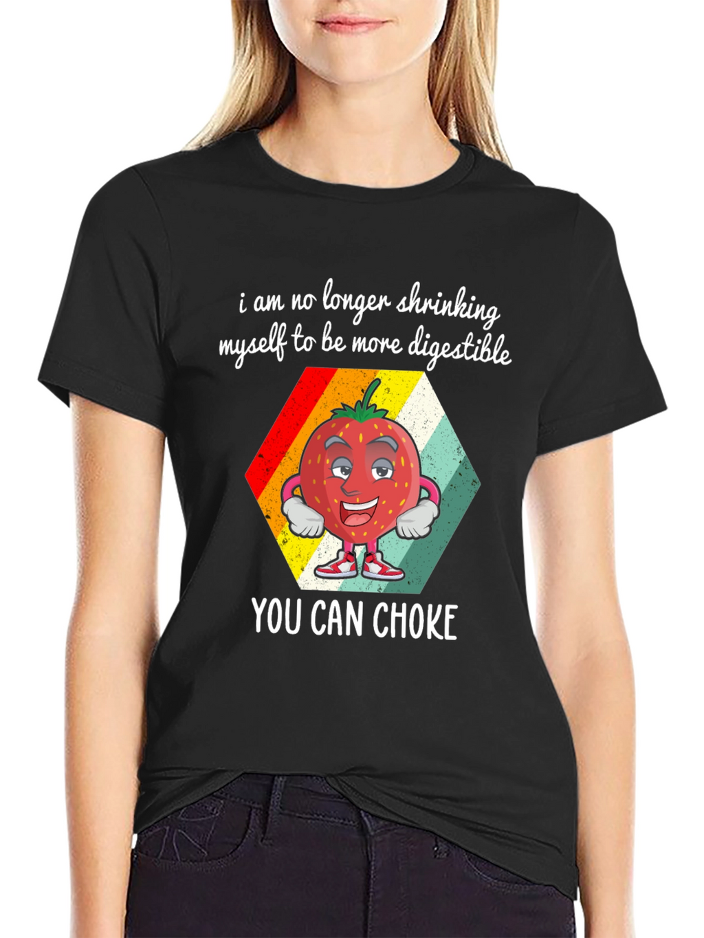 Digestible Strawberry Graphic T-Shirt