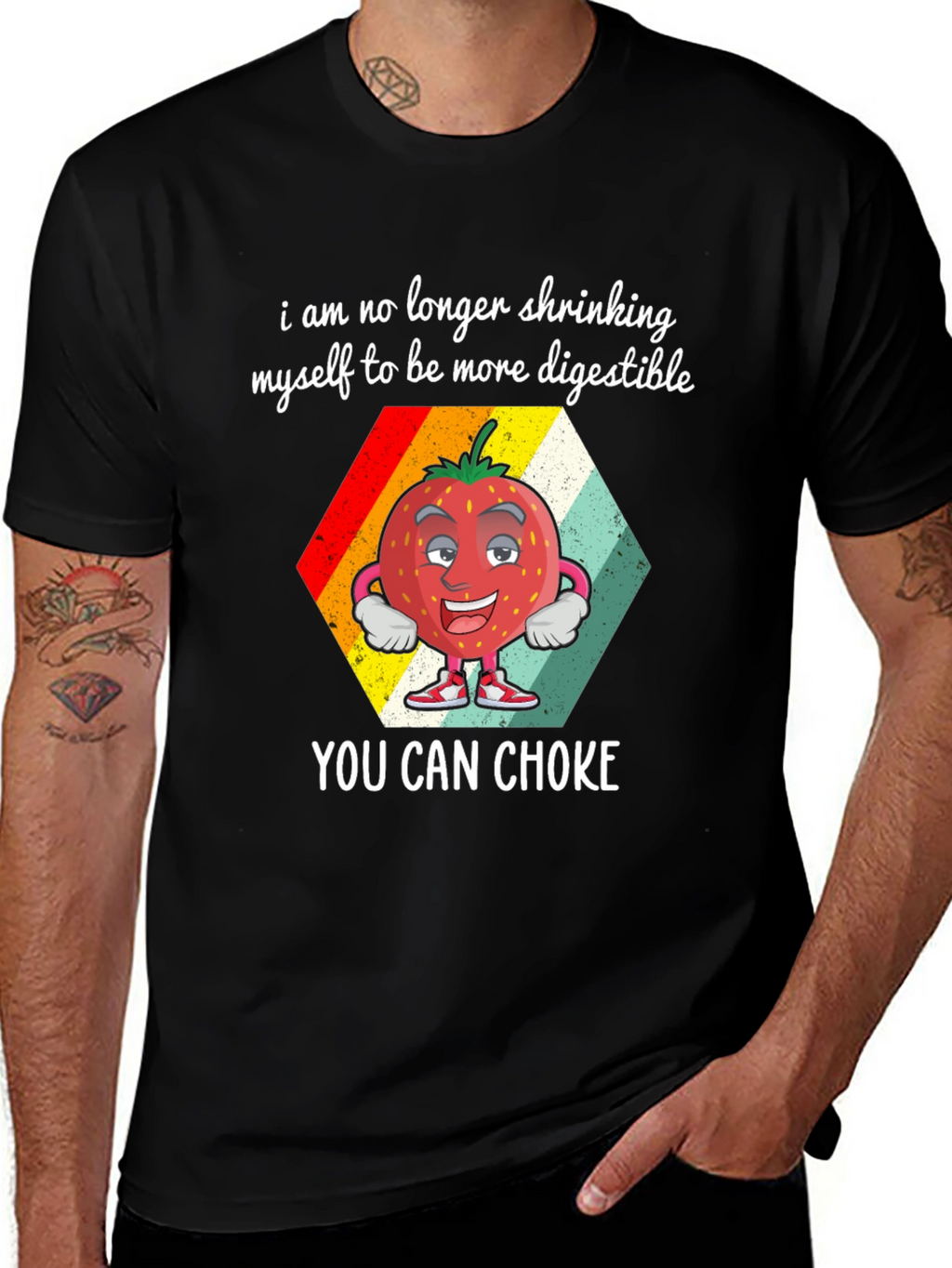 Digestible Strawberry Graphic T-Shirt