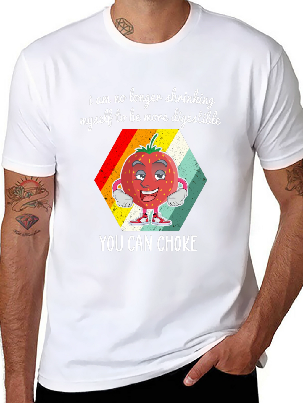 Digestible Strawberry Graphic T-Shirt