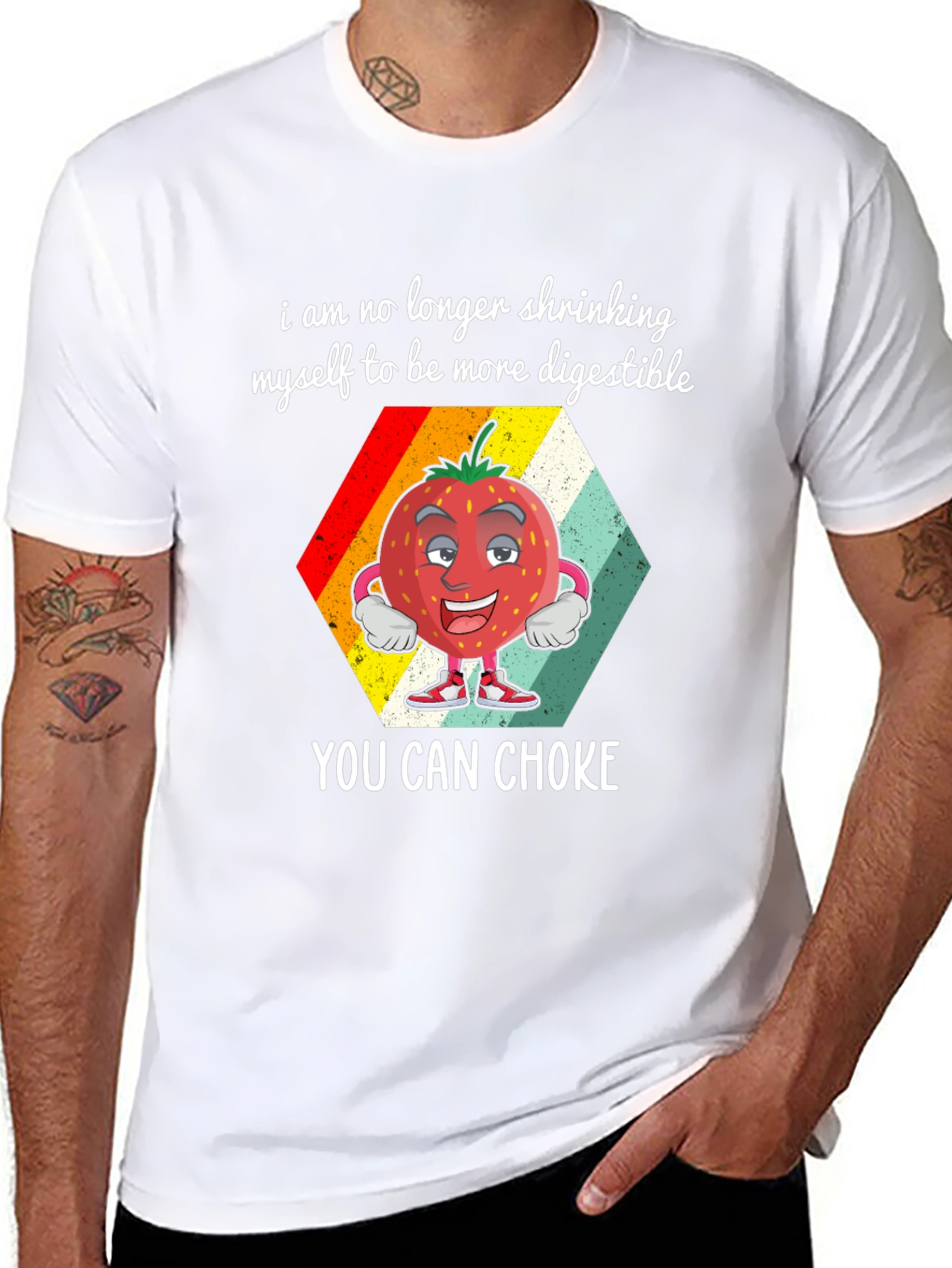 Digestible Strawberry Graphic T-Shirt