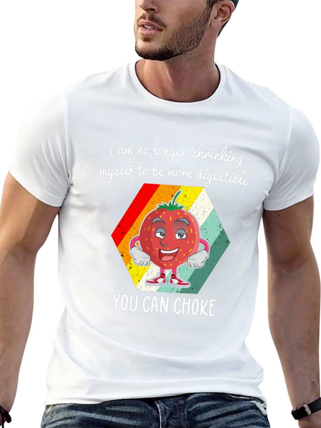 Digestible Strawberry Graphic T-Shirt