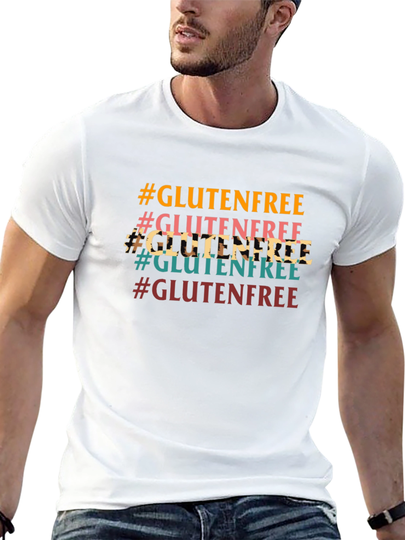 Gluten-Free Hashtag Graphic T-Shirt