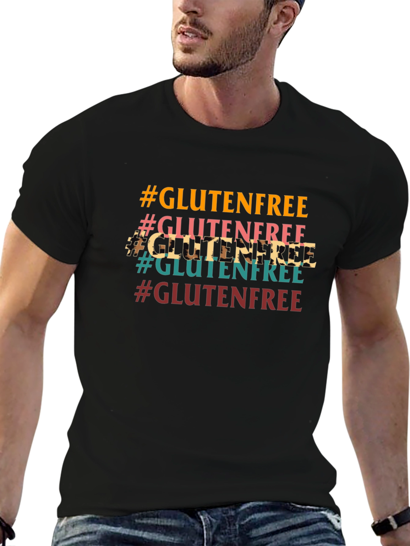 Gluten-Free Hashtag Graphic T-Shirt
