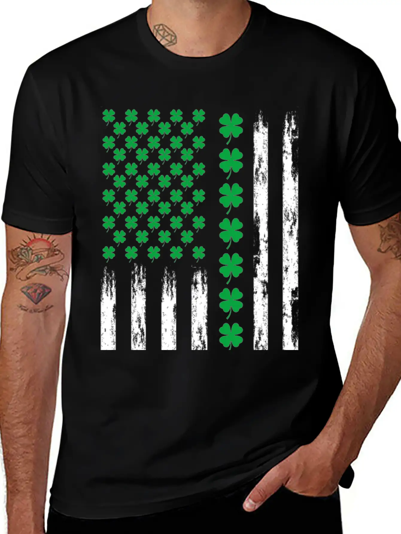 Flag America Patrick Day Essential Cotton Tee For Daily Outfits – Unisex Style