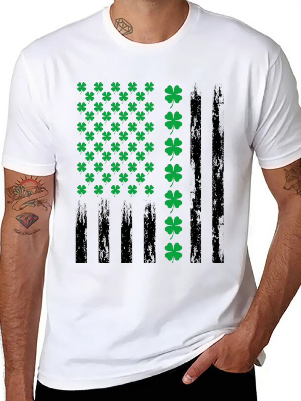 Flag America Patrick Day Essential Cotton Tee For Daily Outfits – Unisex Style
