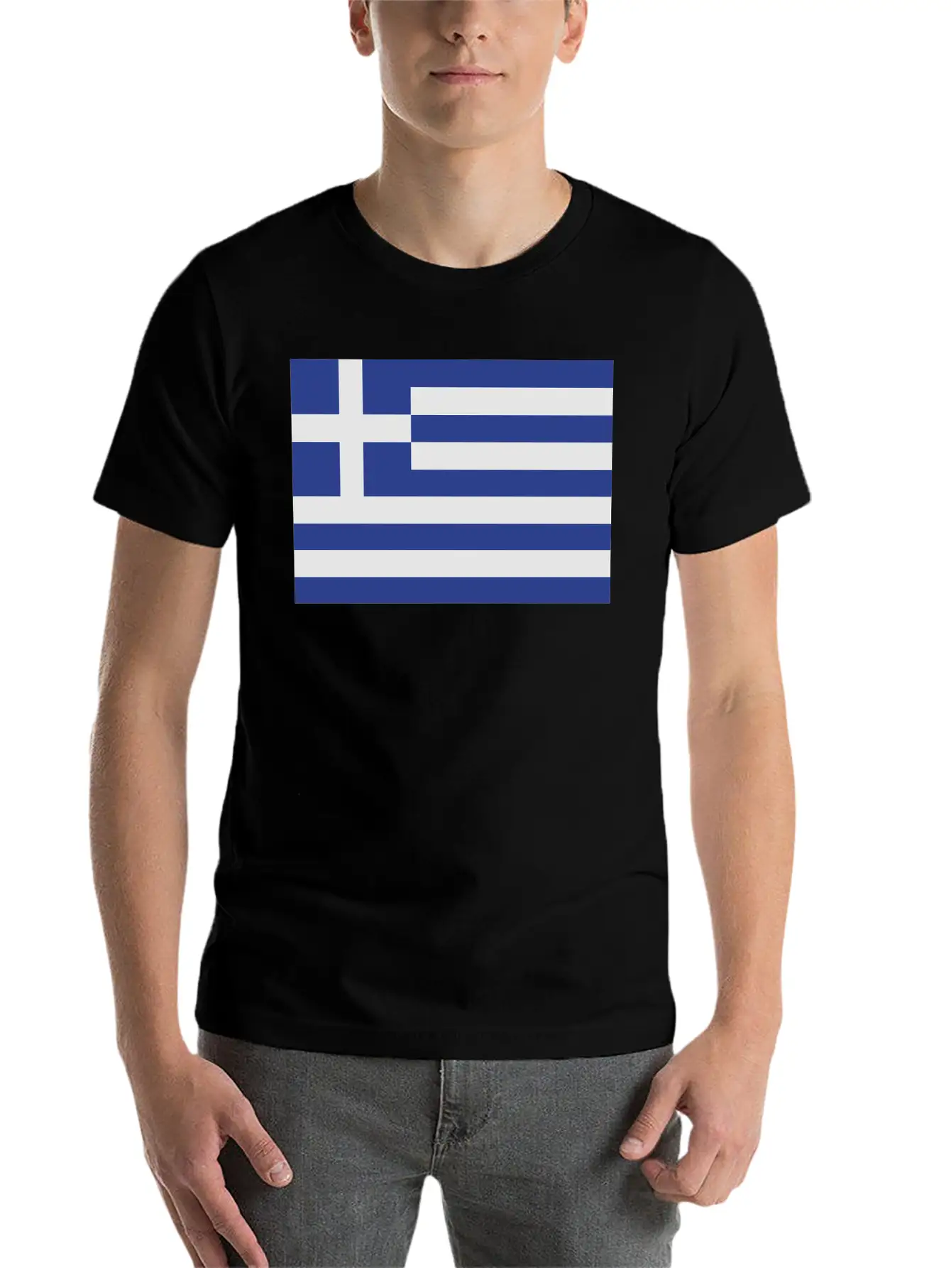 Flag Greece Casual Graphic T-Shirt – Simple And Comfortable Daily Wear