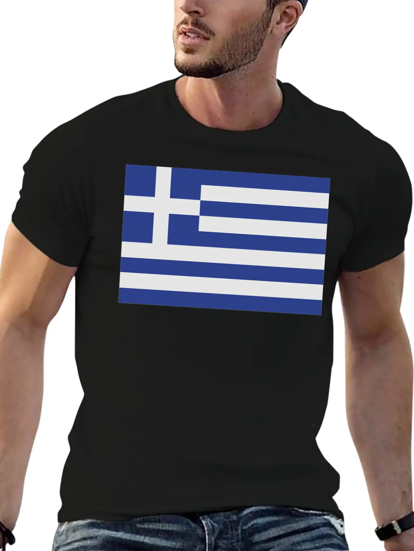 Flag Greece Casual Graphic T-Shirt – Simple And Comfortable Daily Wear