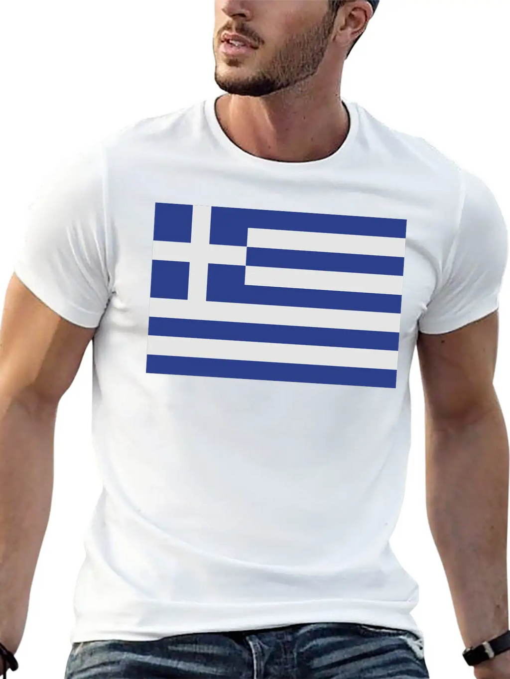 Flag Greece Casual Graphic T-Shirt – Simple And Comfortable Daily Wear