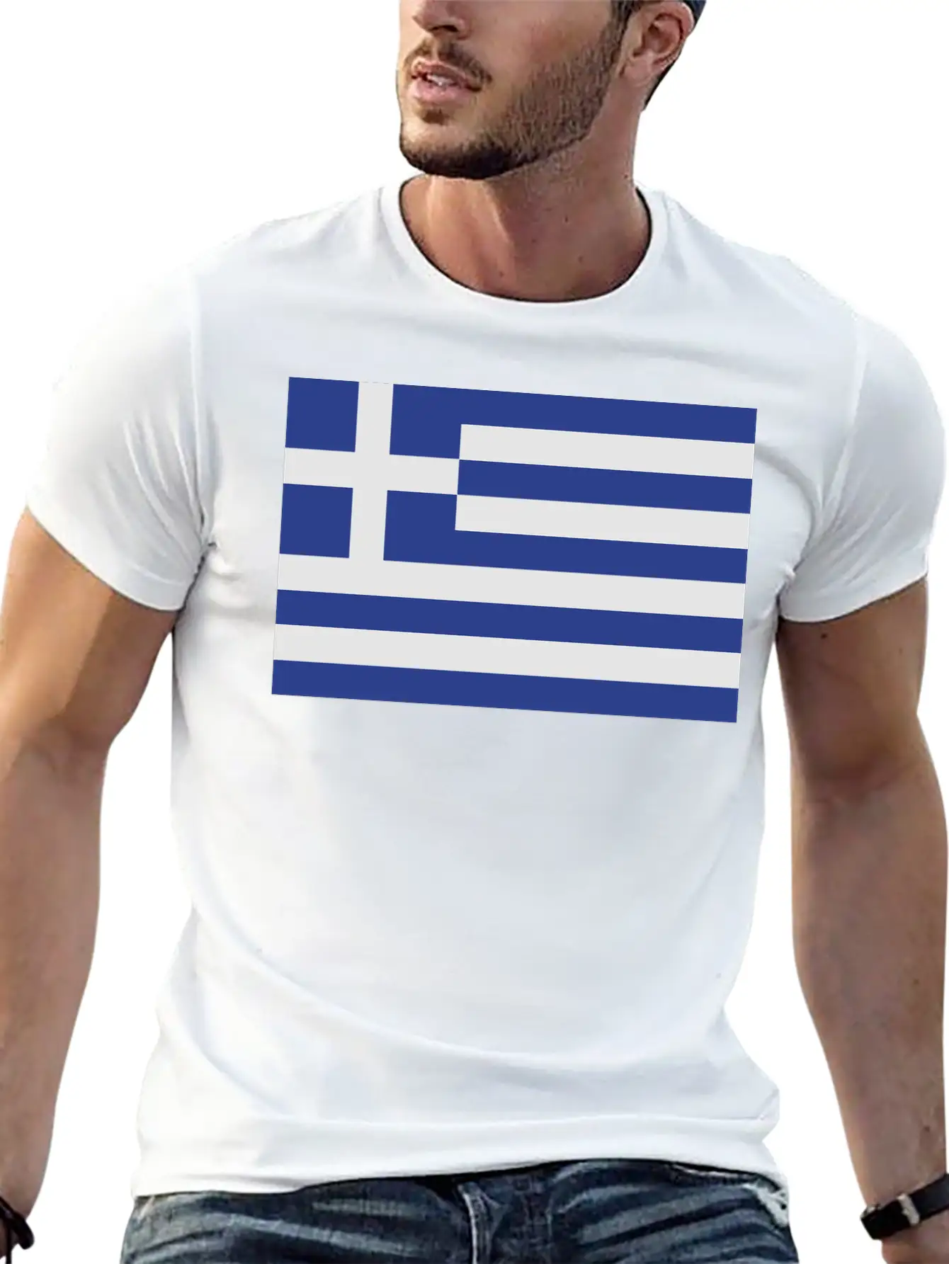Flag Greece Casual Graphic T-Shirt – Simple And Comfortable Daily Wear