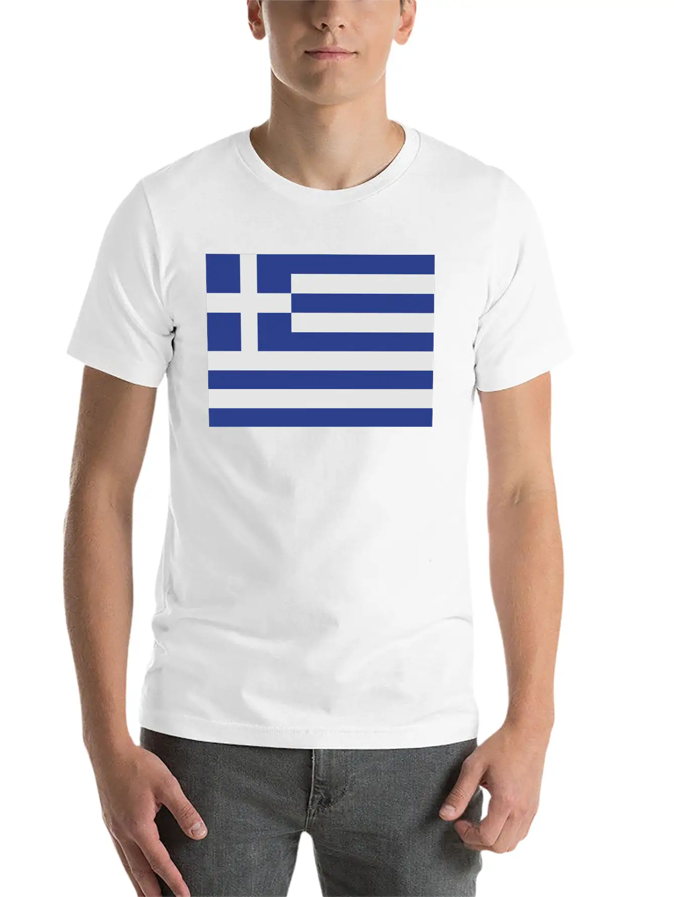 Flag Greece Casual Graphic T-Shirt – Simple And Comfortable Daily Wear
