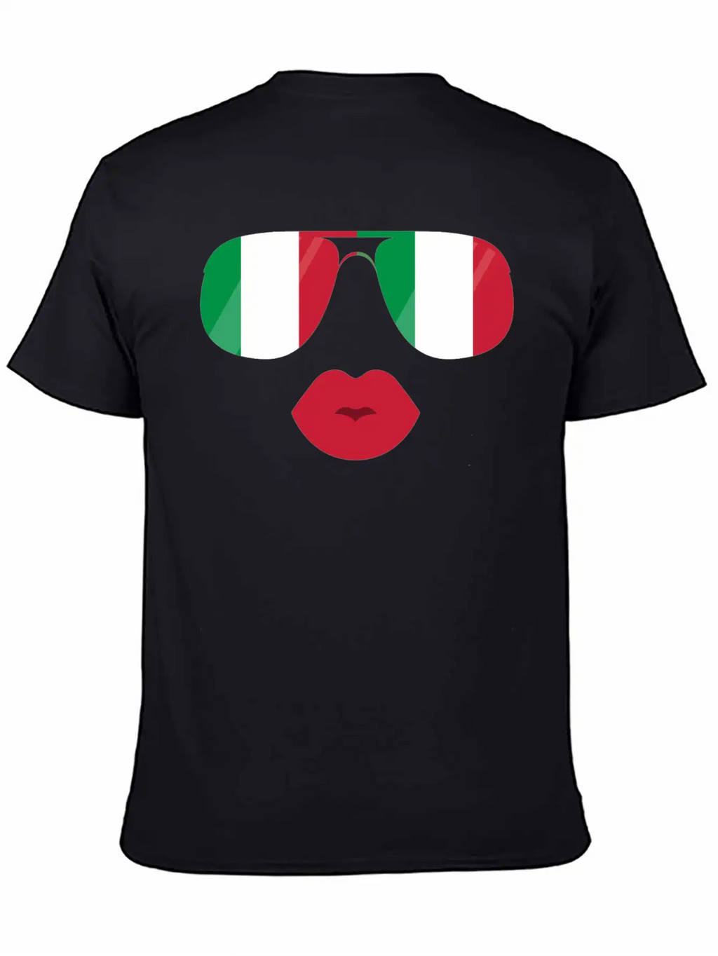 Flag Italia Sunglasses Lips Italian Flags Jacket Casual Graphic T-Shirt – Simple And Comfortable Daily Wear