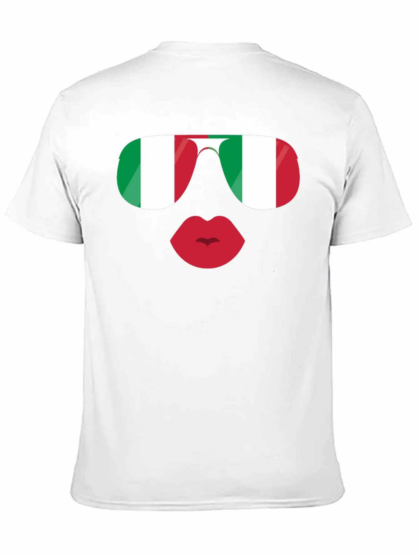 Flag Italia Sunglasses Lips Italian Flags Jacket Casual Graphic T-Shirt – Simple And Comfortable Daily Wear