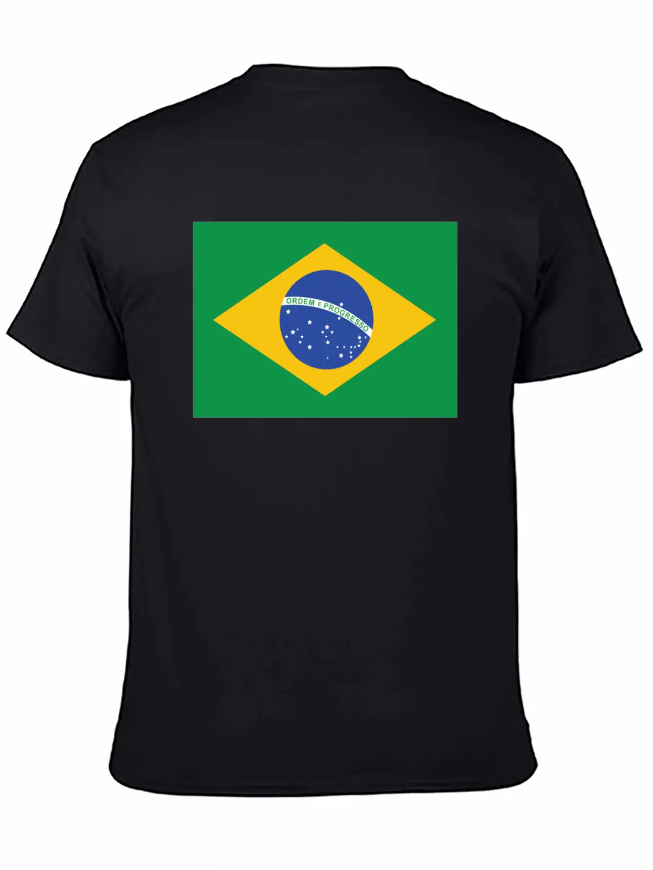 Flag Of Brazil Cool Brazilian Flag Casual Graphic T-Shirt – Simple And Comfortable Daily Wear