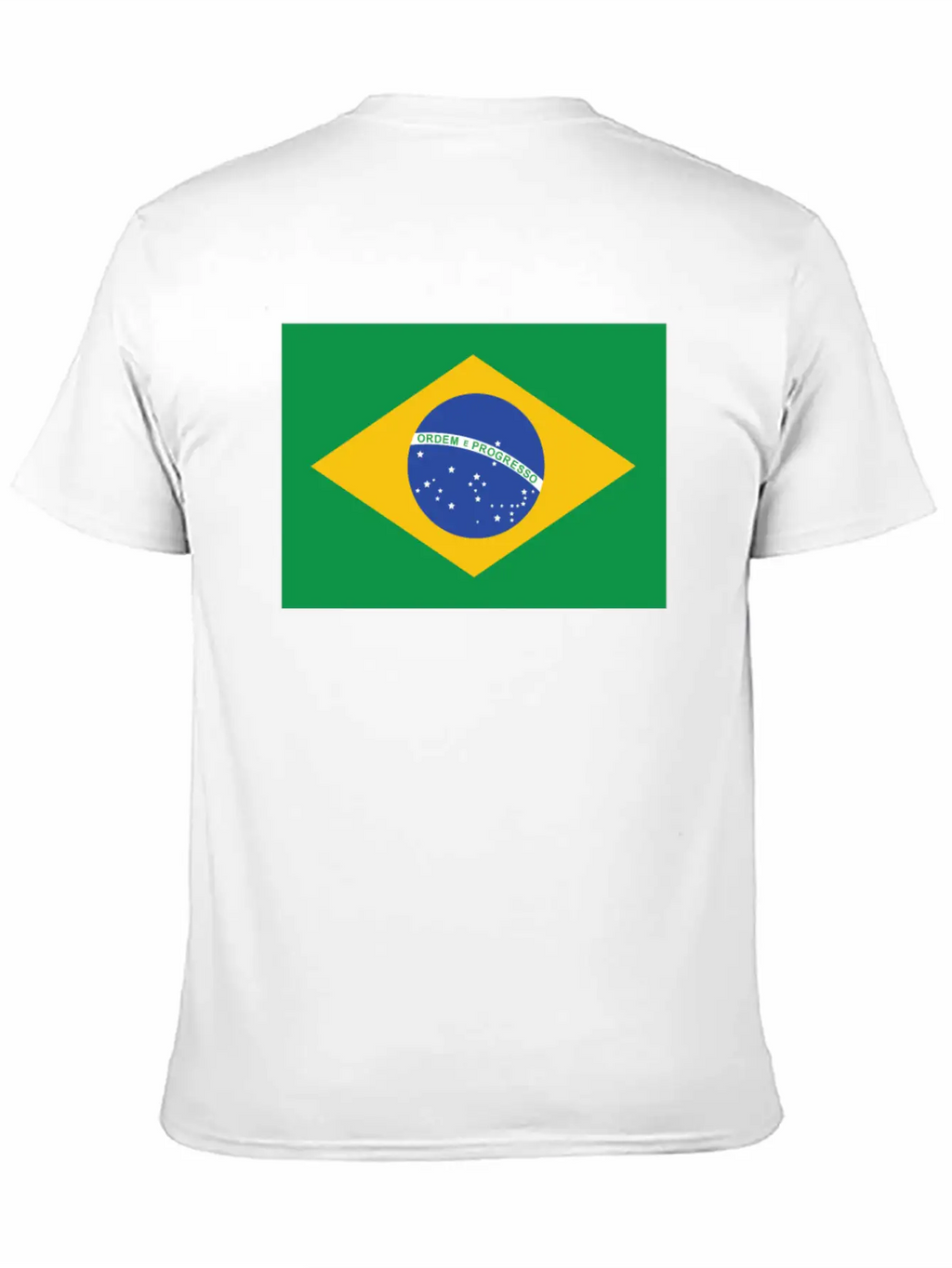 Flag Of Brazil Cool Brazilian Flag Casual Graphic T-Shirt – Simple And Comfortable Daily Wear