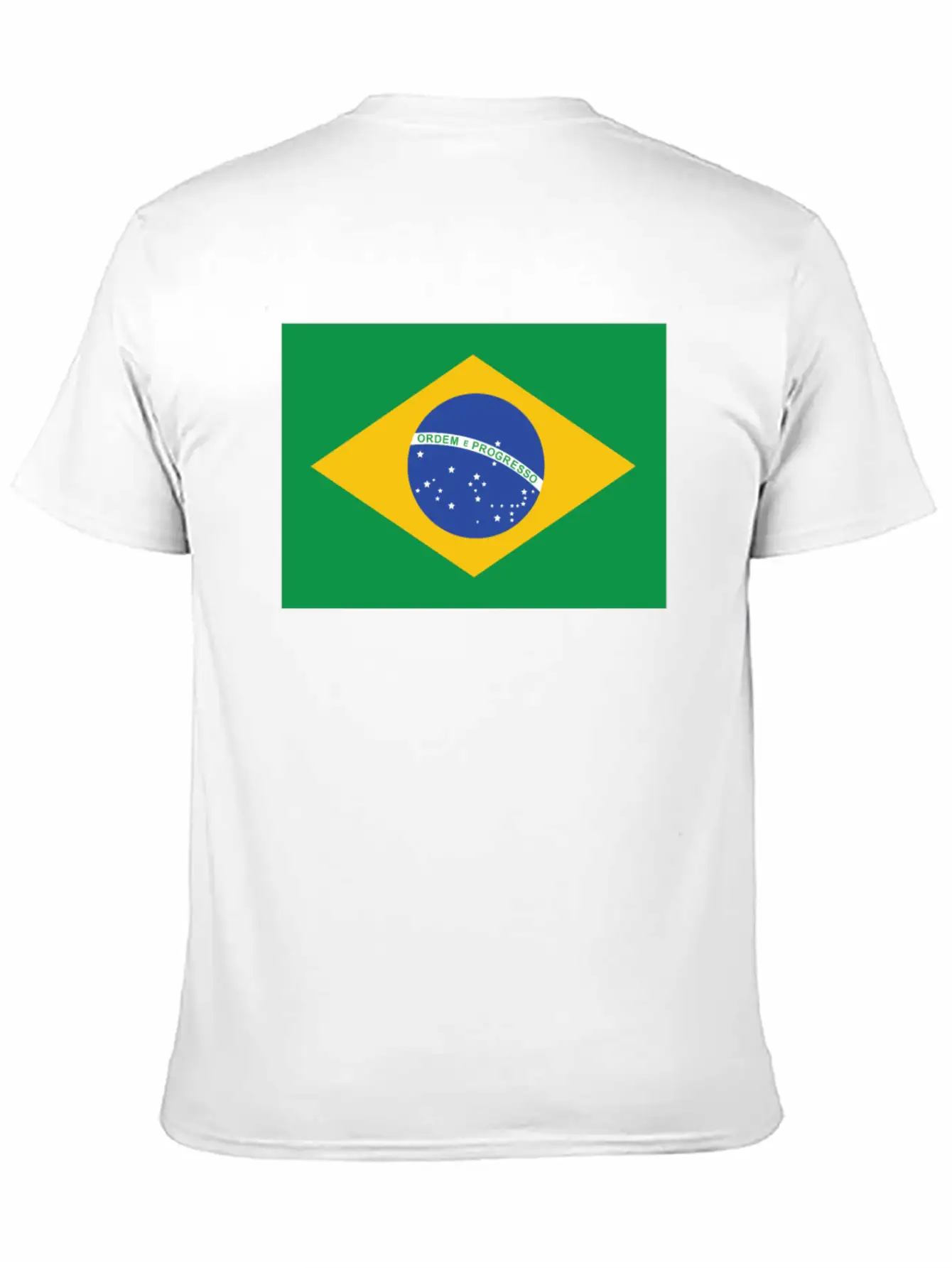 Flag Of Brazil Cool Brazilian Flag Casual Graphic T-Shirt – Simple And Comfortable Daily Wear