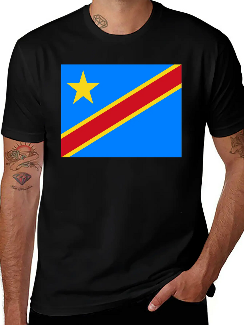 Flag Of Congo (cd) Unisex Casual T-Shirt – Clean Design For Daily Comfort
