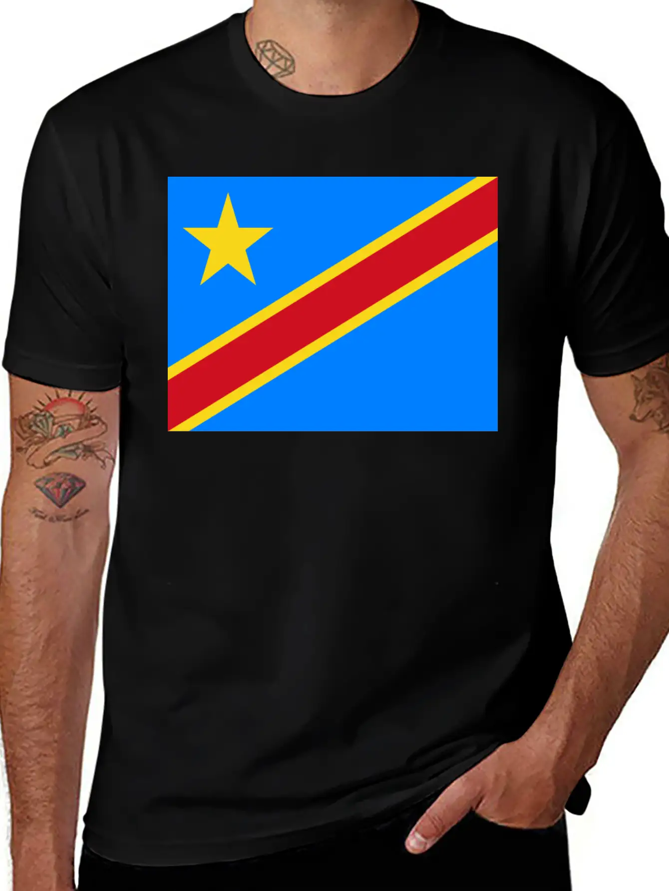 Flag Of Congo (cd) Unisex Casual T-Shirt – Clean Design For Daily Comfort