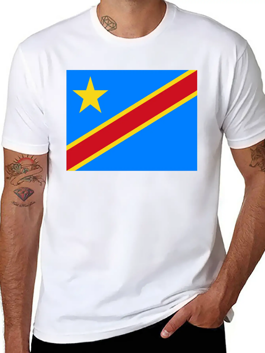 Flag Of Congo (cd) Unisex Casual T-Shirt – Clean Design For Daily Comfort