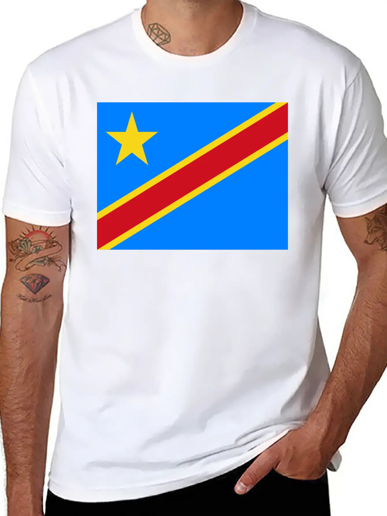 Flag Of Congo (cd) Unisex Casual T-Shirt – Clean Design For Daily Comfort