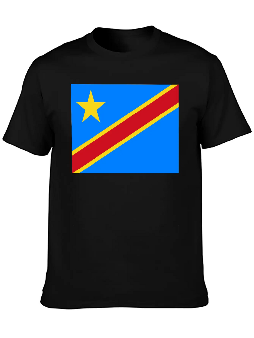 Flag Of Congo (cd) Unisex Casual T-Shirt – Clean Design For Daily Comfort