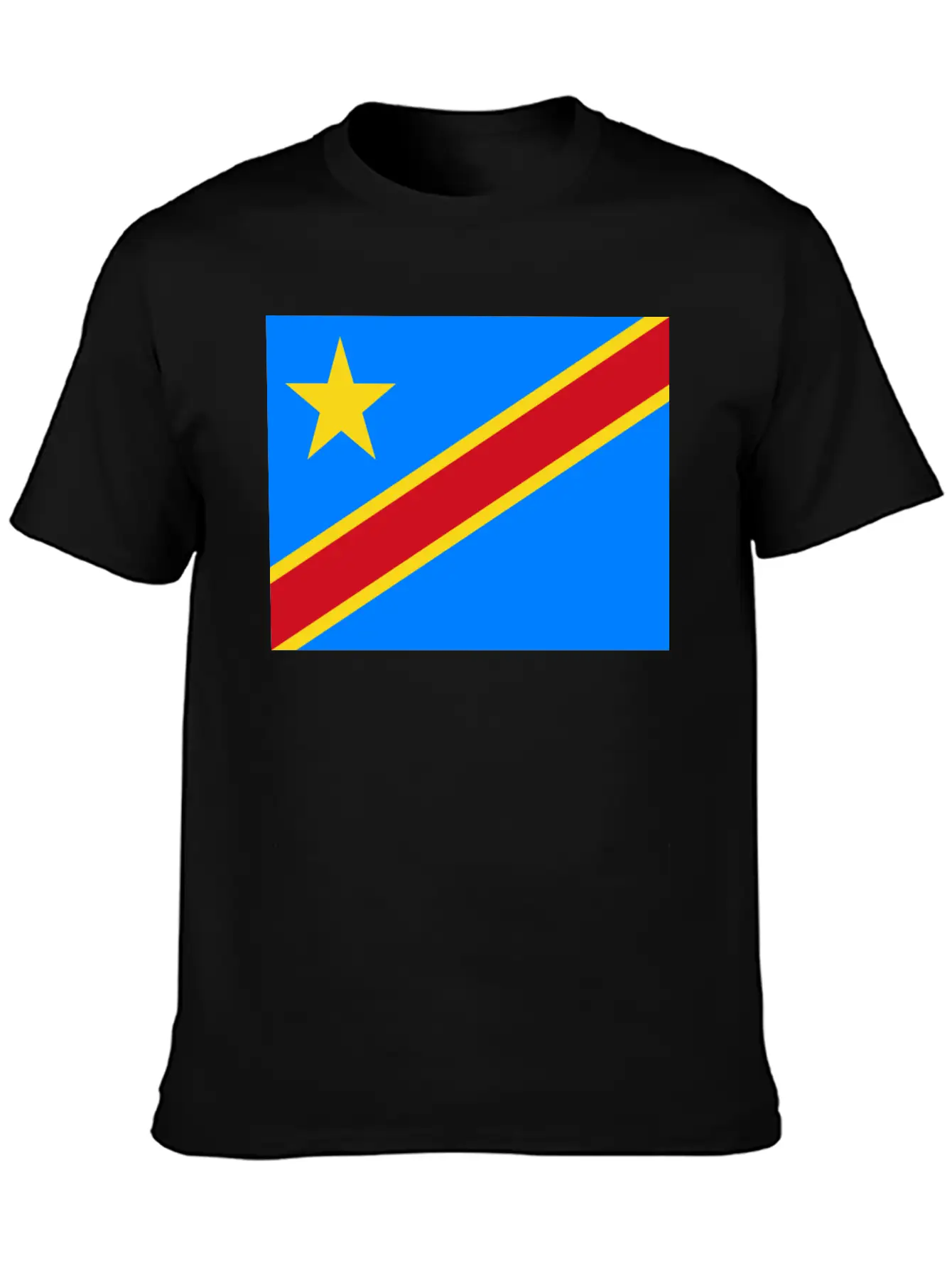 Flag Of Congo (cd) Unisex Casual T-Shirt – Clean Design For Daily Comfort
