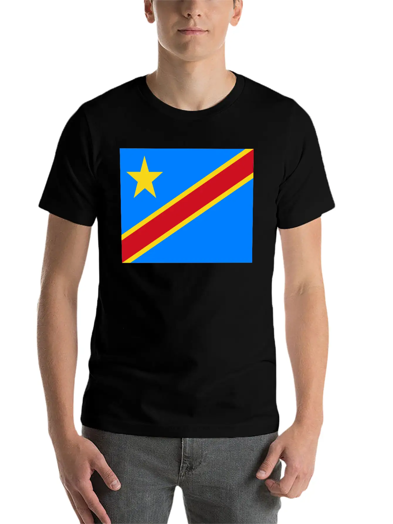 Flag Of Congo (cd) Unisex Casual T-Shirt – Clean Design For Daily Comfort