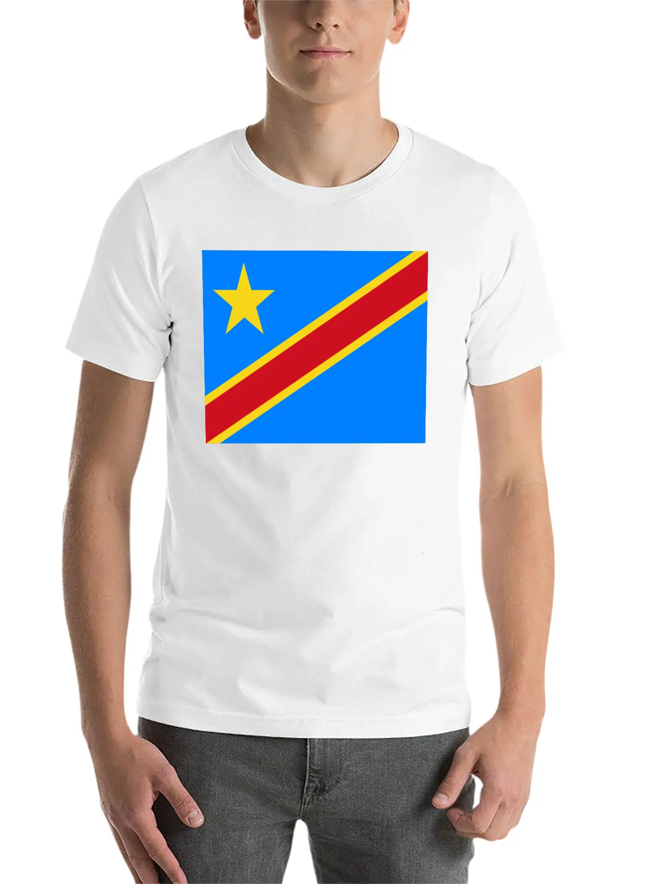 Flag Of Congo (cd) Unisex Casual T-Shirt – Clean Design For Daily Comfort