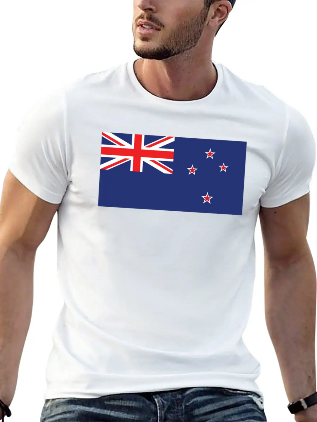 Flag Of New Zealand Cool Kiwi Flag Unisex Short Sleeve Soft Cotton T-Shirt – Casual Everyday Wear