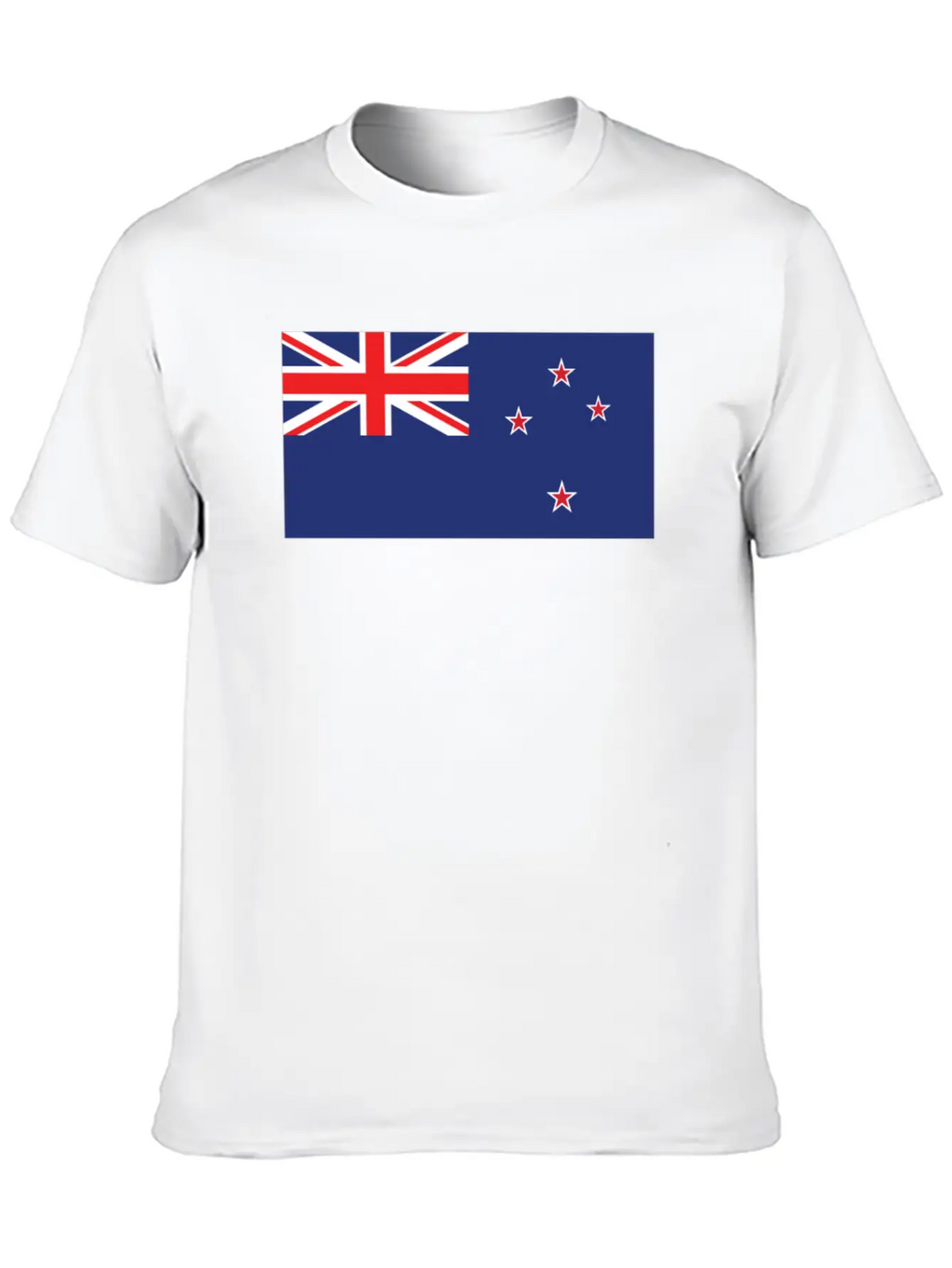 Flag Of New Zealand Cool Kiwi Flag Unisex Short Sleeve Soft Cotton T-Shirt – Casual Everyday Wear