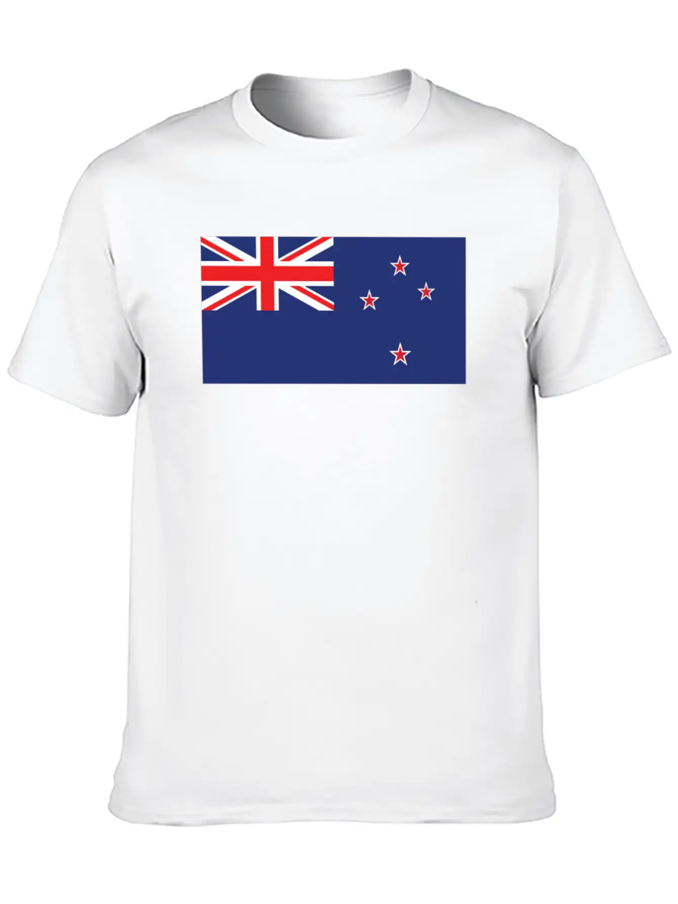 Flag Of New Zealand Cool Kiwi Flag Unisex Short Sleeve Soft Cotton T-Shirt – Casual Everyday Wear